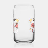 がん〔占星術の〕十二宮図チャーム – 愛らしいカニをかぶったバニー ガラス缶 (右)