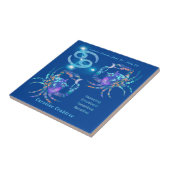 がん〔占星術の〕十二宮図パーソナライズされた形質 タイル (側面)