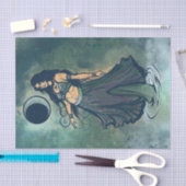 がん〔占星術の〕十二宮図ムーンチャイルドガ女神ベリーダンサー 薄葉紙 (クラフト)