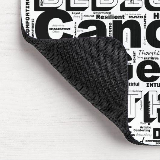 がん〔占星術の〕十二宮図ワードクラウドインスピレーションマウスパッド マウスパッド (コーナー)