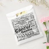 がん〔占星術の〕十二宮図ワードクラウドインスピレーション フェイバーバッグ (封をした状態)