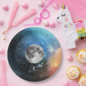 がん〔占星術の〕十二宮図占星術の徴候 – 月面 ペーパープレート (パーティー)