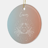 がん〔占星術の〕十二宮図占星術星型標識勾配 セラミックオーナメント (左)
