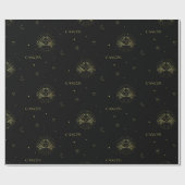 がん〔占星術の〕十二宮図占星術星型標識勾配 ラッピングペーパー (フラット)