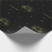 がん〔占星術の〕十二宮図占星術星型標識勾配 ラッピングペーパー (角)