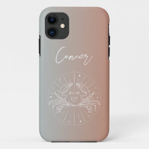 がん〔占星術の〕十二宮図占星術星型標識勾配 iPhone 11 ケース