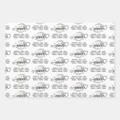 がん〔占星術の〕十二宮図形質ラッピングシート ラッピングペーパーシート (正面)