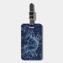 がん〔占星術の〕十二宮図徴候ヴィンテージイラストレーション