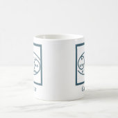 がん〔占星術の〕十二宮図徴候誕生日おもしろい引用文ブルー文字 コーヒーマグカップ (中央)