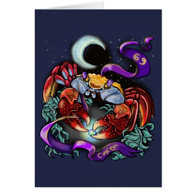 がん〔占星術の〕十二宮図徴候 (正面)
