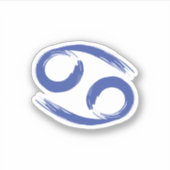 がん〔占星術の〕十二宮図徴候6月7月夏季占星術 シール (正面)