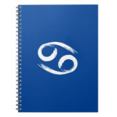 がん〔占星術の〕十二宮図徴候6月7月夏季占星術 ノートブック (正面)