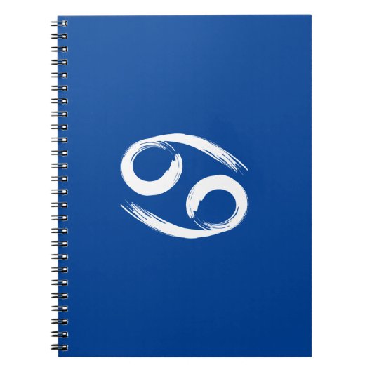 がん〔占星術の〕十二宮図徴候6月7月夏季占星術 ノートブック (正面)