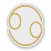 がん〔占星術の〕十二宮図徴候 シール (正面)