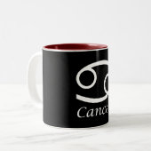 「がん」〔占星術の〕十二宮図徴候 ツートーンマグカップ (正面左)