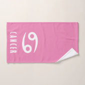 がん〔占星術の〕十二宮図徴候 バスタオルセット (ハンドタオル)