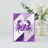 がん〔占星術の〕十二宮図徴候 ポストカード (スタンド正面)