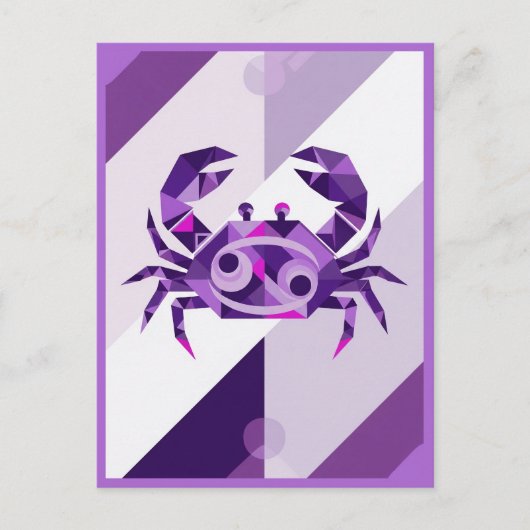 がん〔占星術の〕十二宮図徴候 ポストカード (正面)