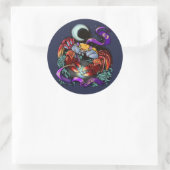 がん〔占星術の〕十二宮図徴候 ラウンドシール (バッグ)