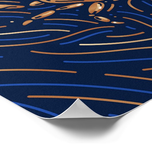 がん〔占星術の〕十二宮図徴候 |〔占星術の〕十二宮図デジタルプリント ポスター (角)