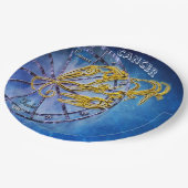 がん〔占星術の〕十二宮図星占デザイン占星術 ペーパープレート (アングル)