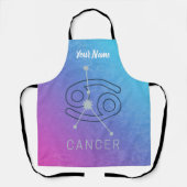 がん〔占星術の〕十二宮図星印占星術星座 エプロン (正面)