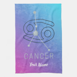がん〔占星術の〕十二宮図星印占星術星座 キッチンタオル