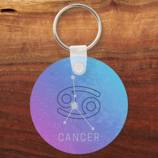 がん〔占星術の〕十二宮図星印占星術星座 キーホルダー (正面)