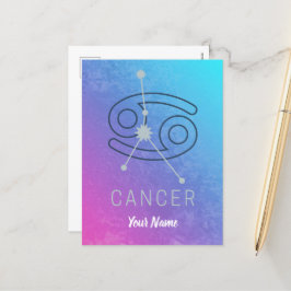 がん〔占星術の〕十二宮図星印占星術星座 シーズンポストカード