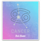 がん〔占星術の〕十二宮図星印占星術星座 シール (正面)
