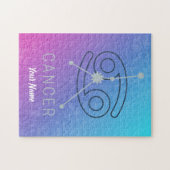 がん〔占星術の〕十二宮図星印占星術星座 ジグソーパズル (横)