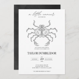 がん〔占星術の〕十二宮図星印Astrologyベビーシャワー 招待状