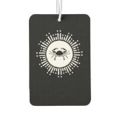 がん〔占星術の〕十二宮図標識カニ宇宙スターバストデザイン カーエアーフレッシュナー (裏面)