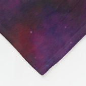 がん〔占星術の〕十二宮図標識水カラーデザイン フリースブランケット (角)