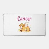 がん〔占星術の〕十二宮図牛、かわいい癌 デスクマット (正面)