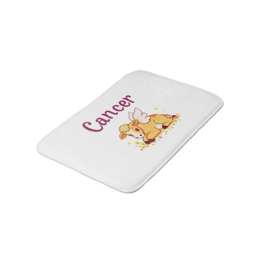 がん〔占星術の〕十二宮図牛、かわいい癌 バスマット (アングル)