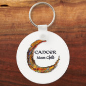 がん〔占星術の〕十二宮図 – 月 キーホルダー (正面)