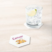 がん〔占星術の〕十二宮図Cow Png，かわいい癌 ペーパーコースター (インサイチュ)