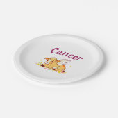 がん〔占星術の〕十二宮図Cow Png，かわいい癌 ペーパープレート (アングル)