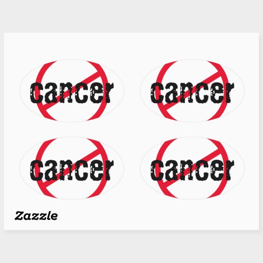 がん#1 楕円形シール (シート)