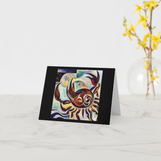 がん(4) カード (黄色い花)