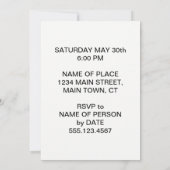 がアボカド40を回している神聖なグアカモレ 招待状 (裏面)