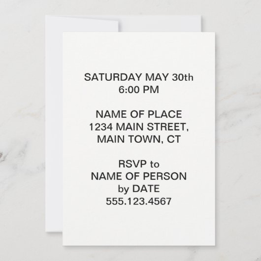 がアボカド40を回している神聖なグアカモレ 招待状 (裏面)