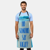 がバカイビーチおもしろいシーンと言った エプロン (着用した状態)