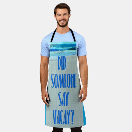 がバカイビーチおもしろいシーンと言った エプロン (着用した状態)