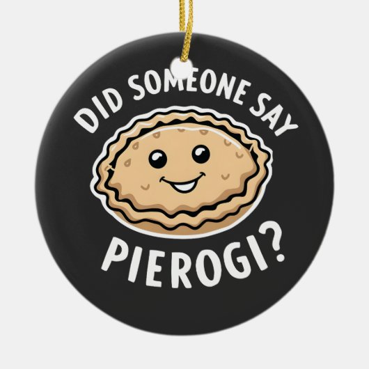 がピエロージポーランドディッシュと言ったか セラミックオーナメント (正面)