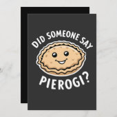 がピエロージポーランドディッシュと言ったか 招待状 (正面/裏面)