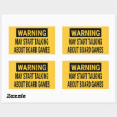 がボー警告ドゲームについて話し始めるかもしれない 長方形シール (シート)