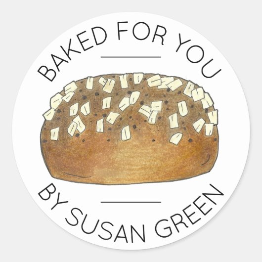 ～が作った自家製転がパ焼いたンドナー ラウンドシール (正面)