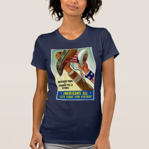 〜が勝利のために戦おう Tシャツ
